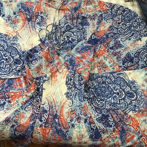 STEETWEAR society summer mini dress open back ajustable multicolored lightweight - Picture 8 of 13